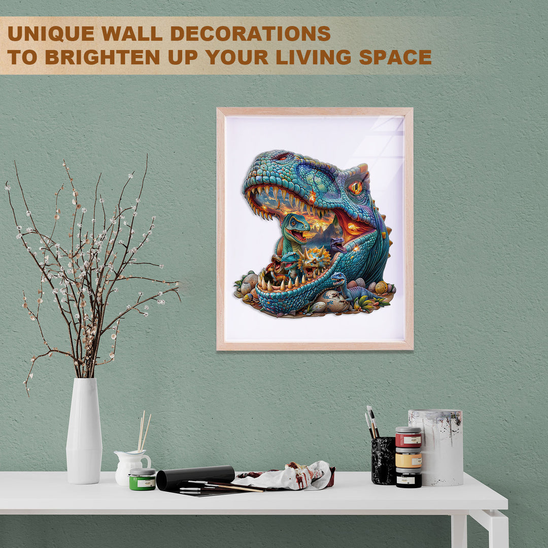 Fantasy Dinosaurs-2 Wooden Jigsaw Puzzle