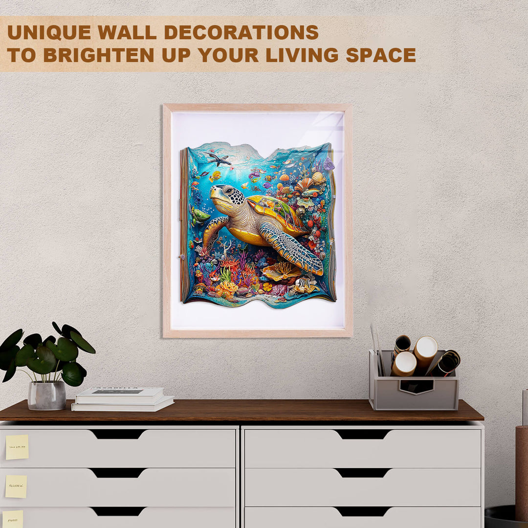 Turtle Story Holz-Puzzle