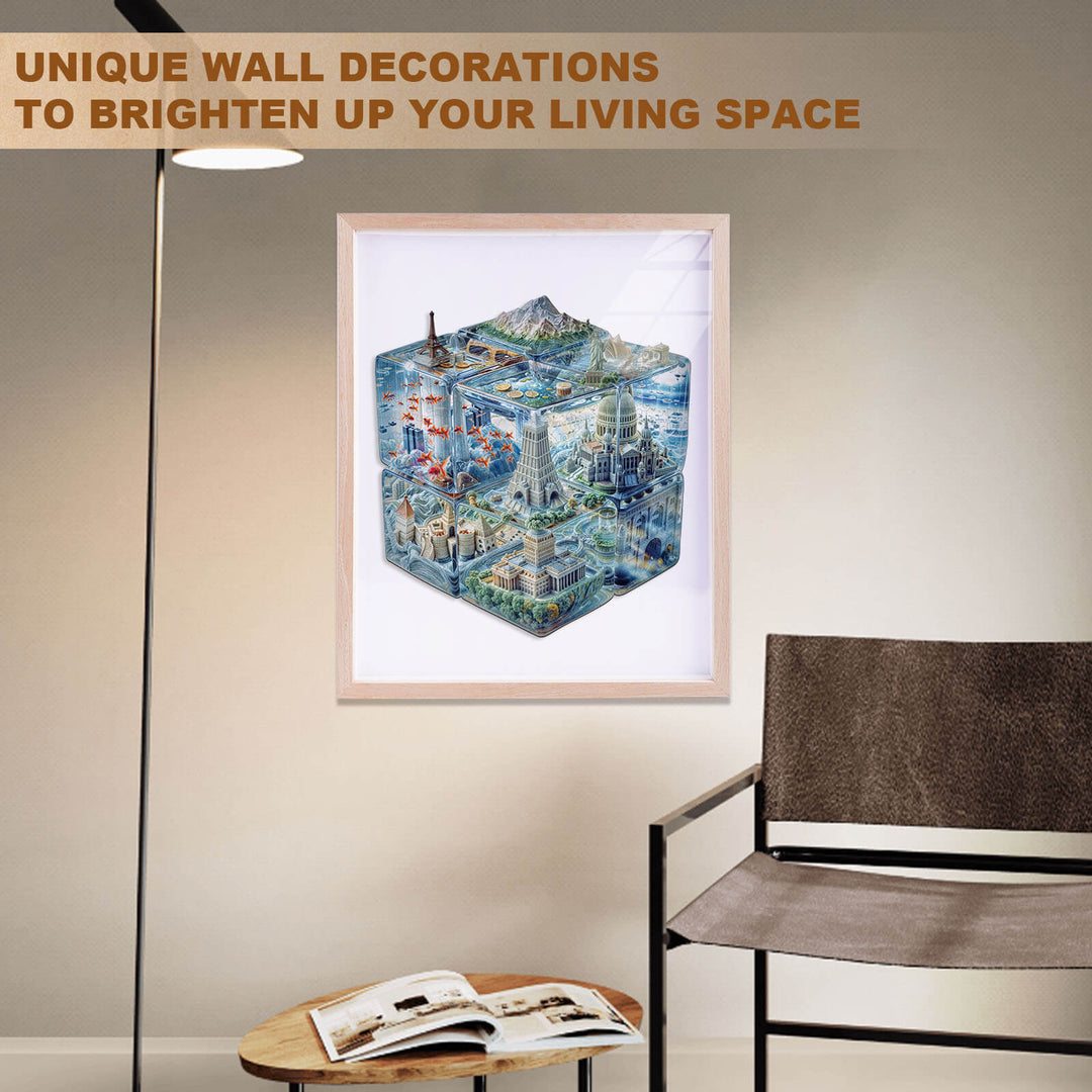 Cube City Wooden Jigsaw Puzzle