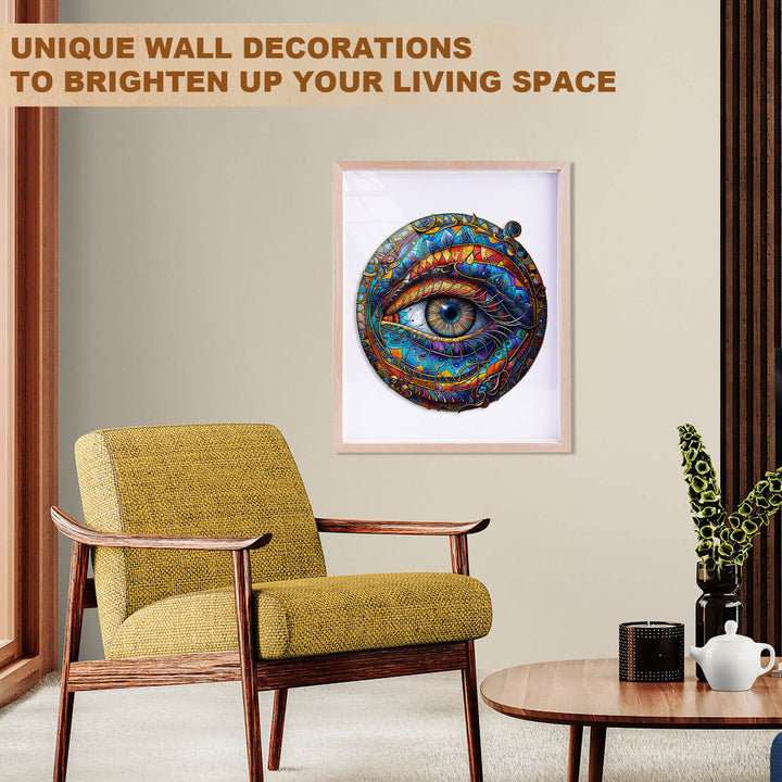 Mysterious eyes-2 Wooden Jigsaw Puzzle