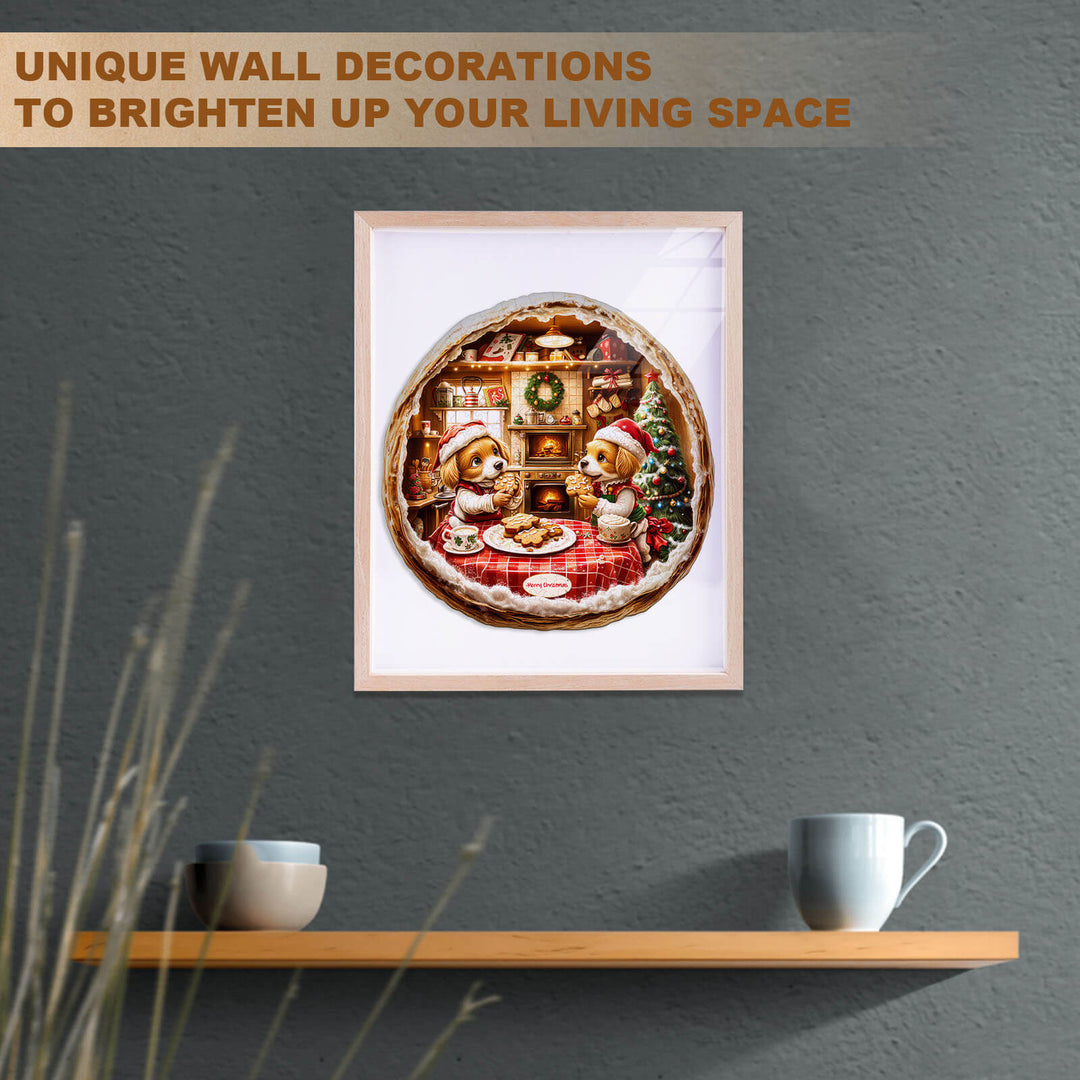 Puppy Home Wooden Jigsaw Puzzle