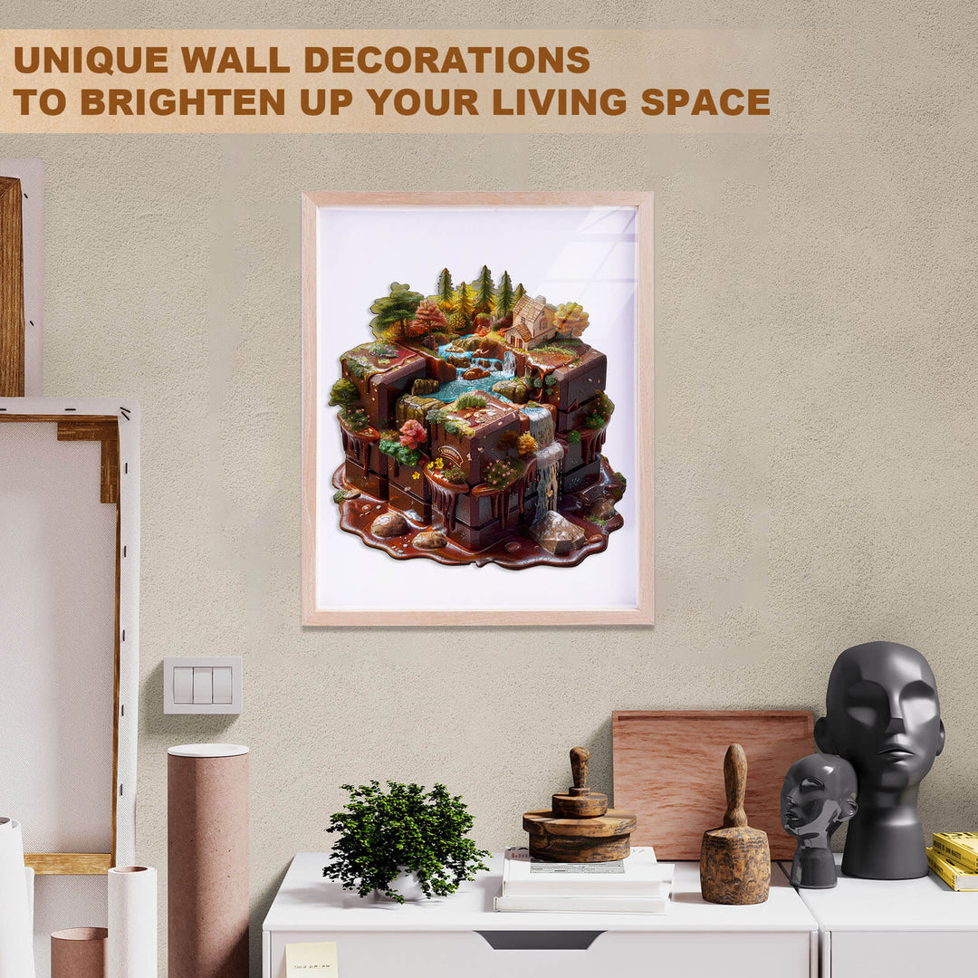 Chocolate Landscape Wooden Jigsaw Puzzle