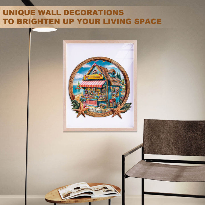 Seaside Shop Holz-Puzzlespiel