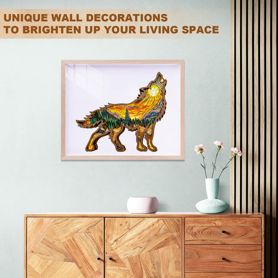 Wooden Wolf Wooden Jigsaw Puzzle