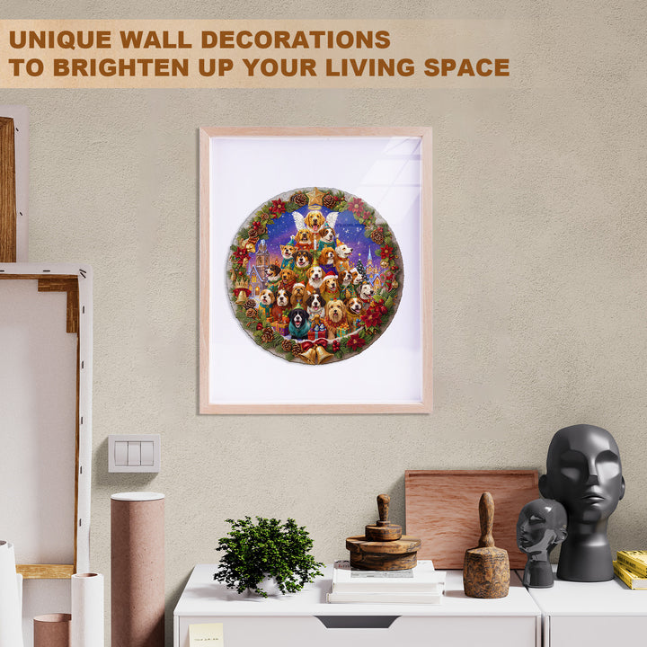 Christmas Puppy Wooden Jigsaw Puzzle