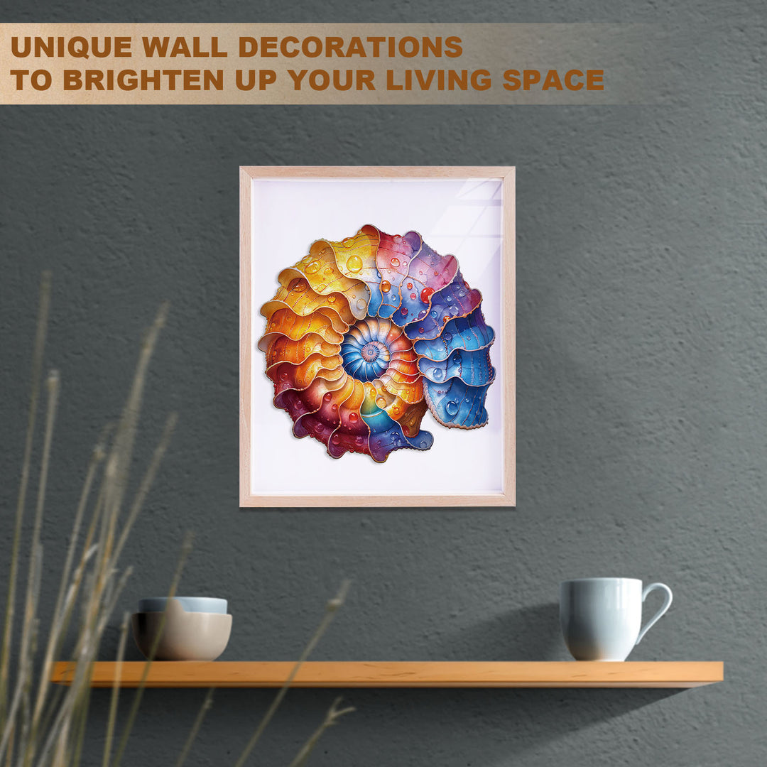 Colored conch Wooden Jigsaw Puzzle