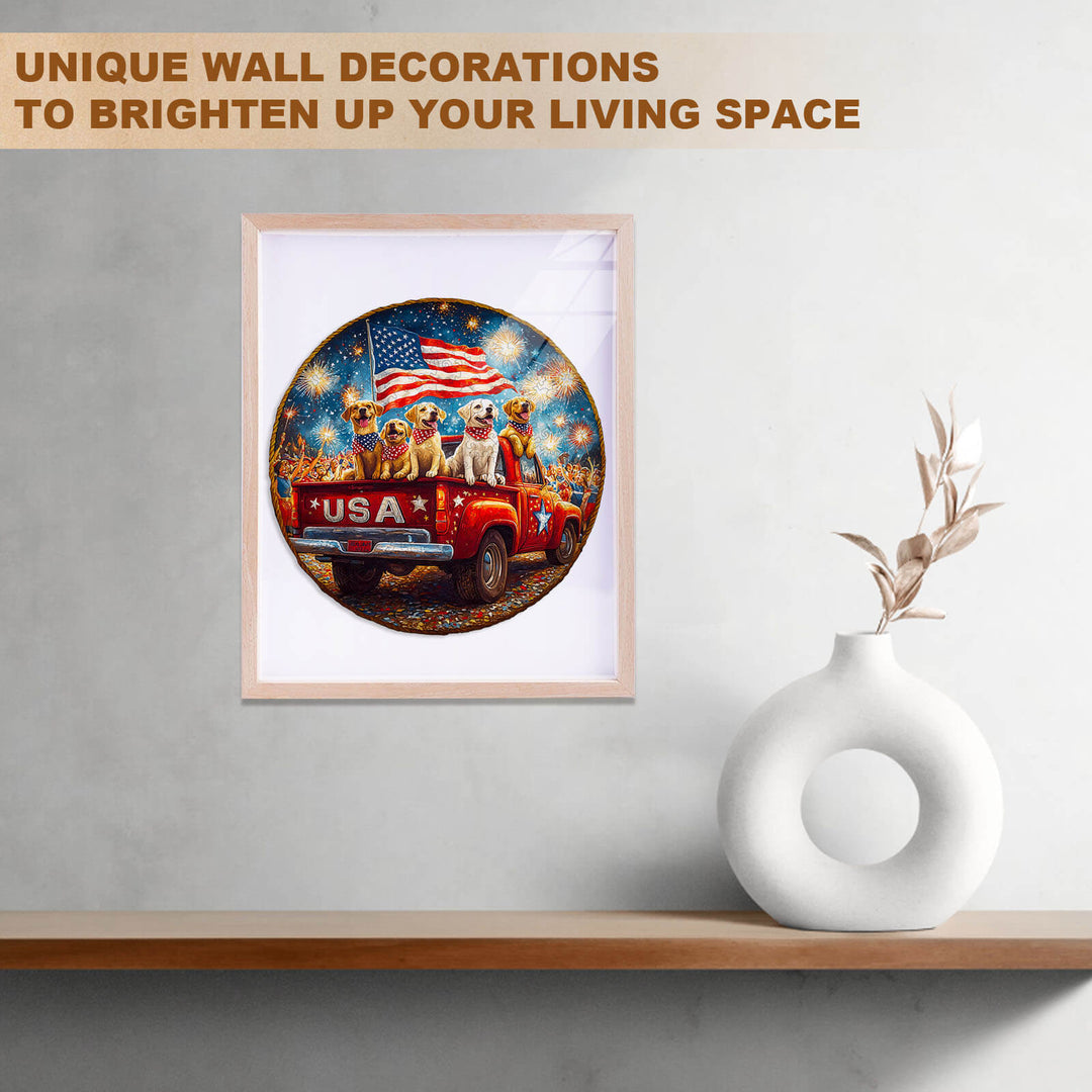 Stars and Dogs Holz-Puzzle