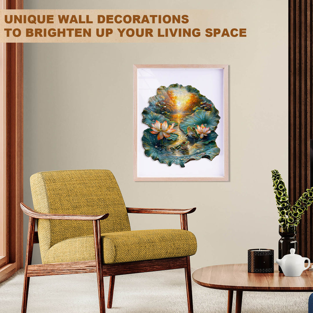 Lotus Serenade-1 Wooden Jigsaw Puzzle