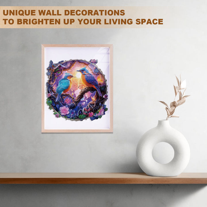 Twilight Plumage Wooden Jigsaw Puzzle