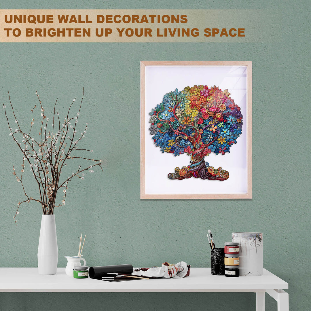 the color of growth Wooden Jigsaw Puzzle