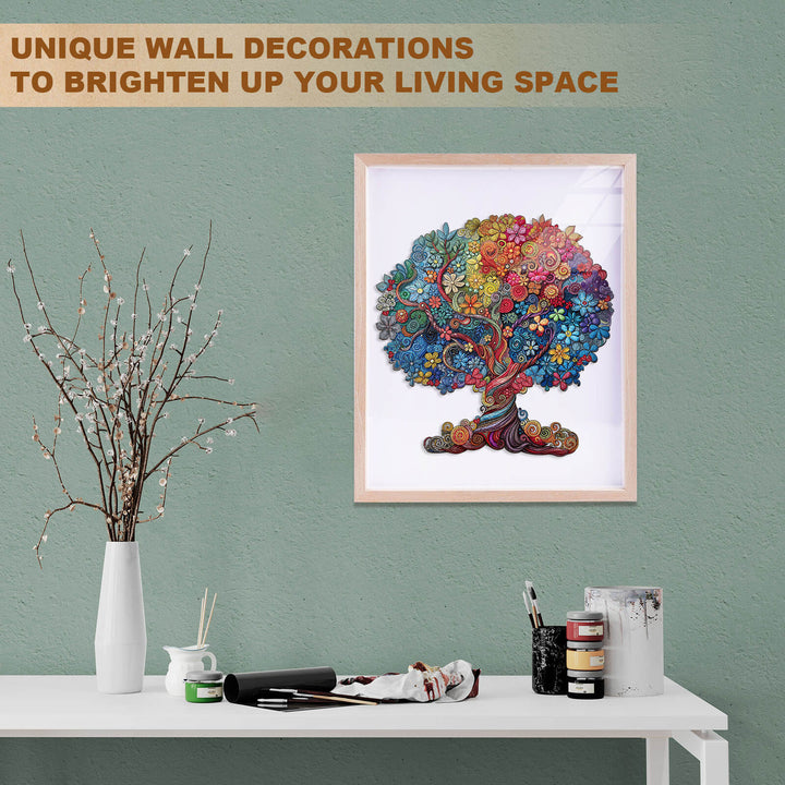 the color of growth Wooden Jigsaw Puzzle