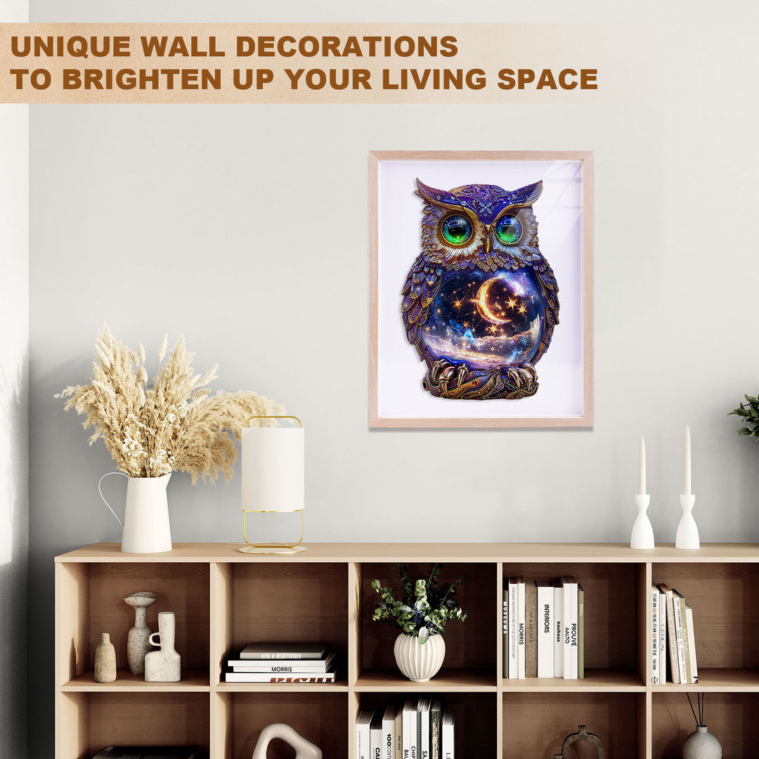Moonlit Owl Wooden Jigsaw Puzzle