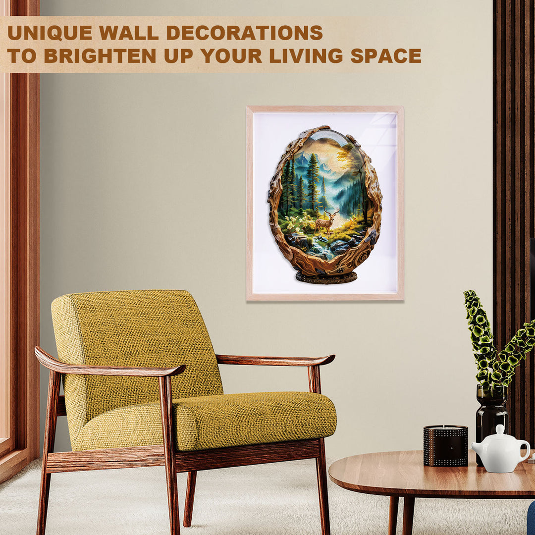 Glass ball scenery Wooden Jigsaw Puzzle