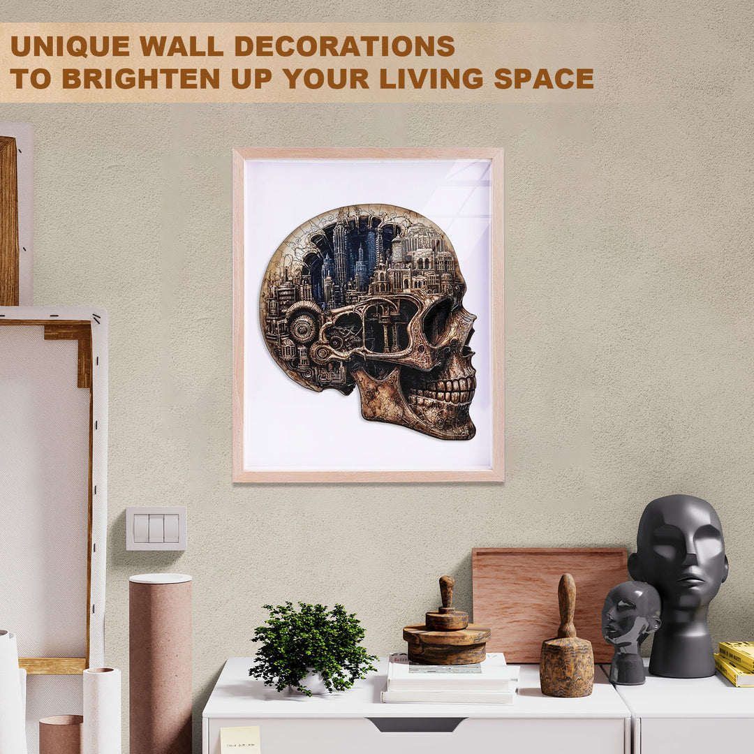 Skull City Wooden Jigsaw Puzzle