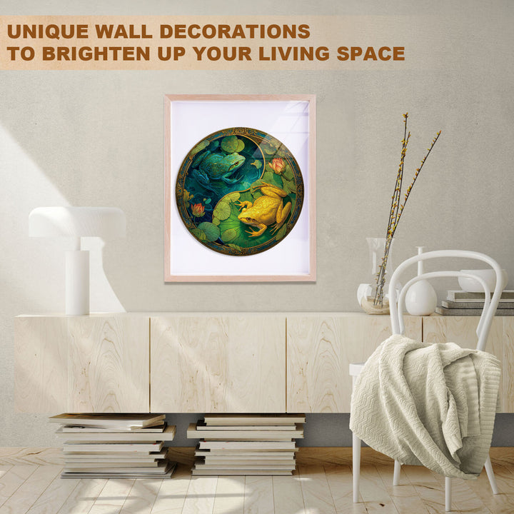 Balance Frogs Wooden Jigsaw Puzzle