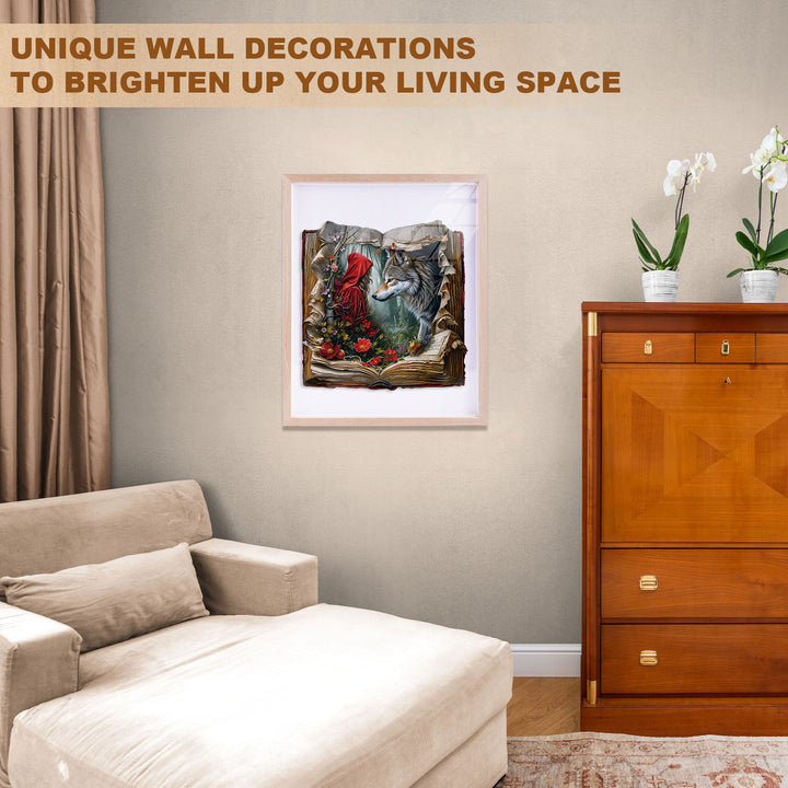 Wolf and the Maiden Wooden Jigsaw Puzzle