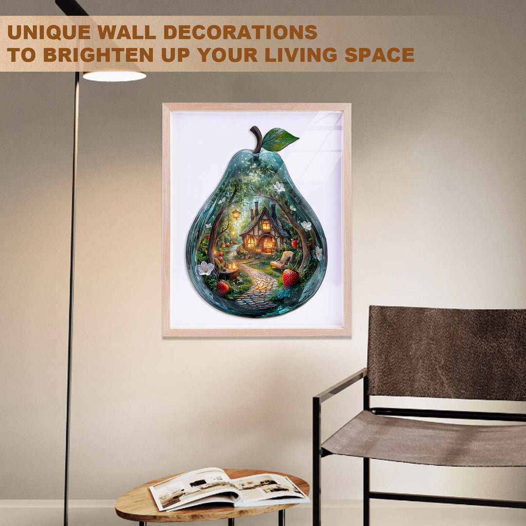 Birnenförmiges Innenhof-Holzpuzzle