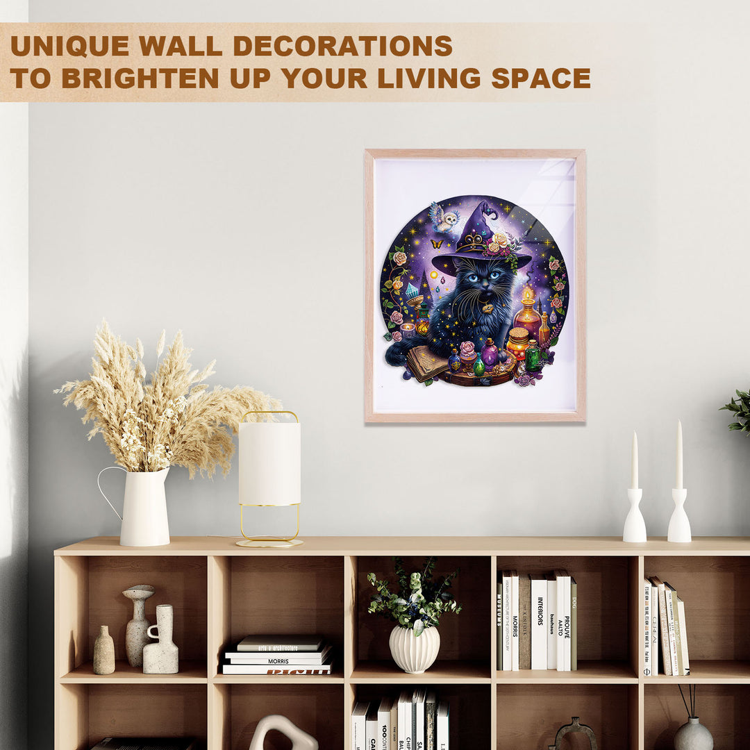 Magic Cat Wooden Jigsaw Puzzle