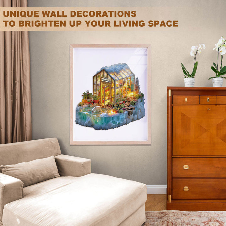 Glacier greenhouse Wooden Jigsaw Puzzle