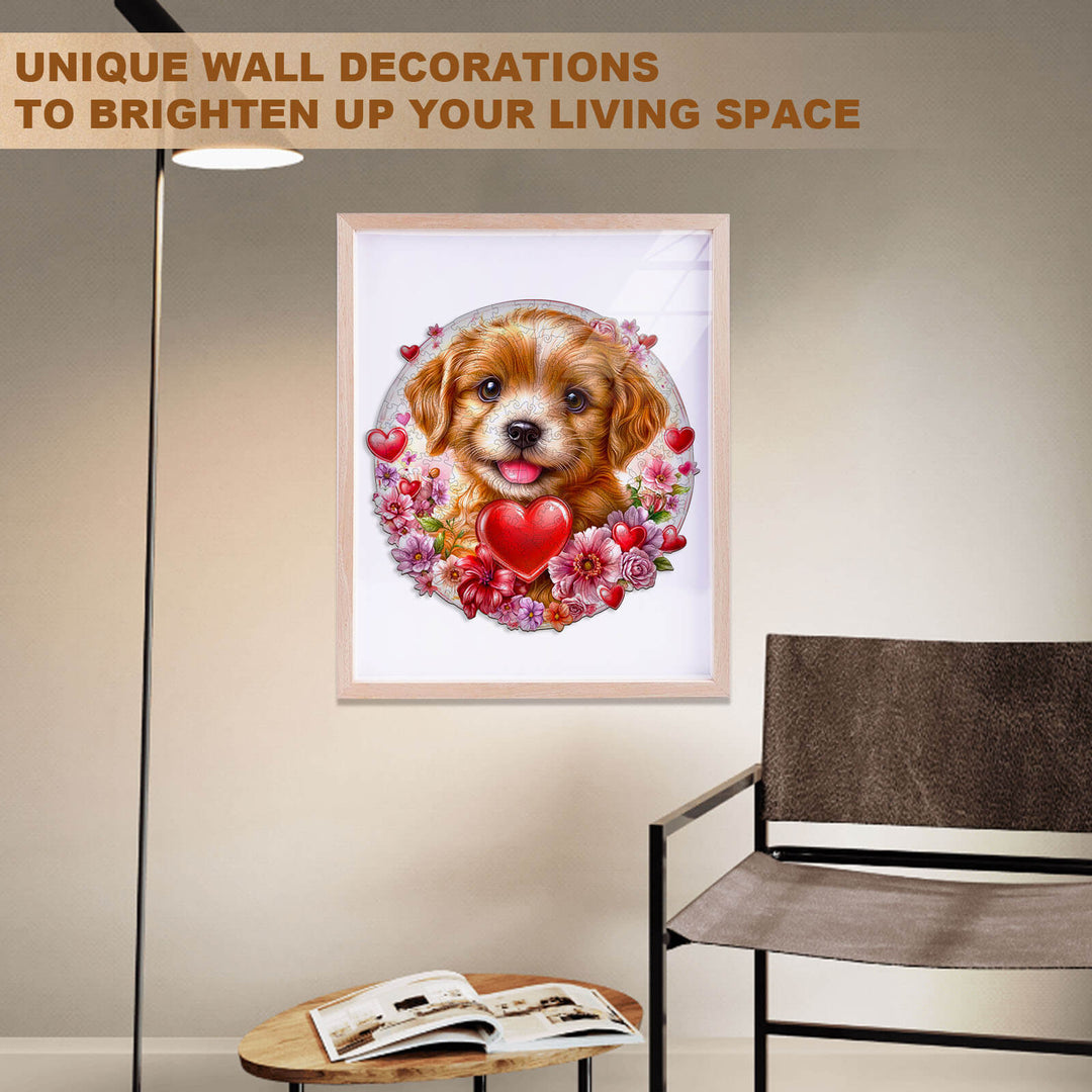 Love Puppy Holz-Puzzle