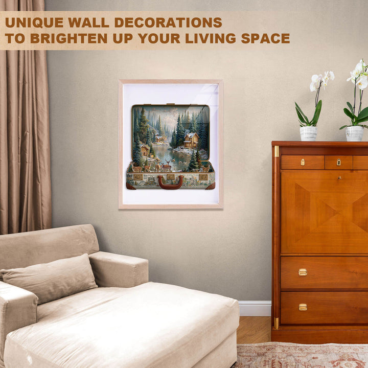 Suitcase Scenery-Nordic Forest Wooden Jigsaw Puzzle