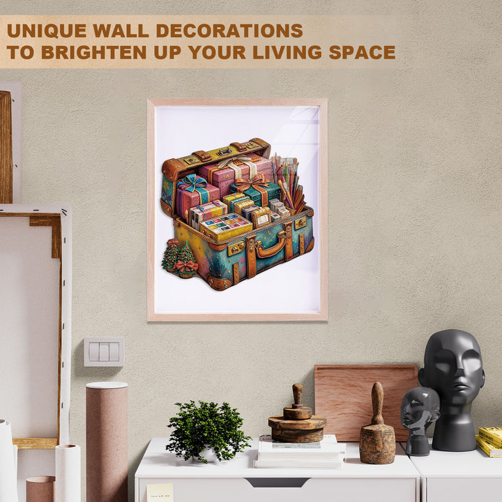 Painting gift box Wooden Jigsaw Puzzle