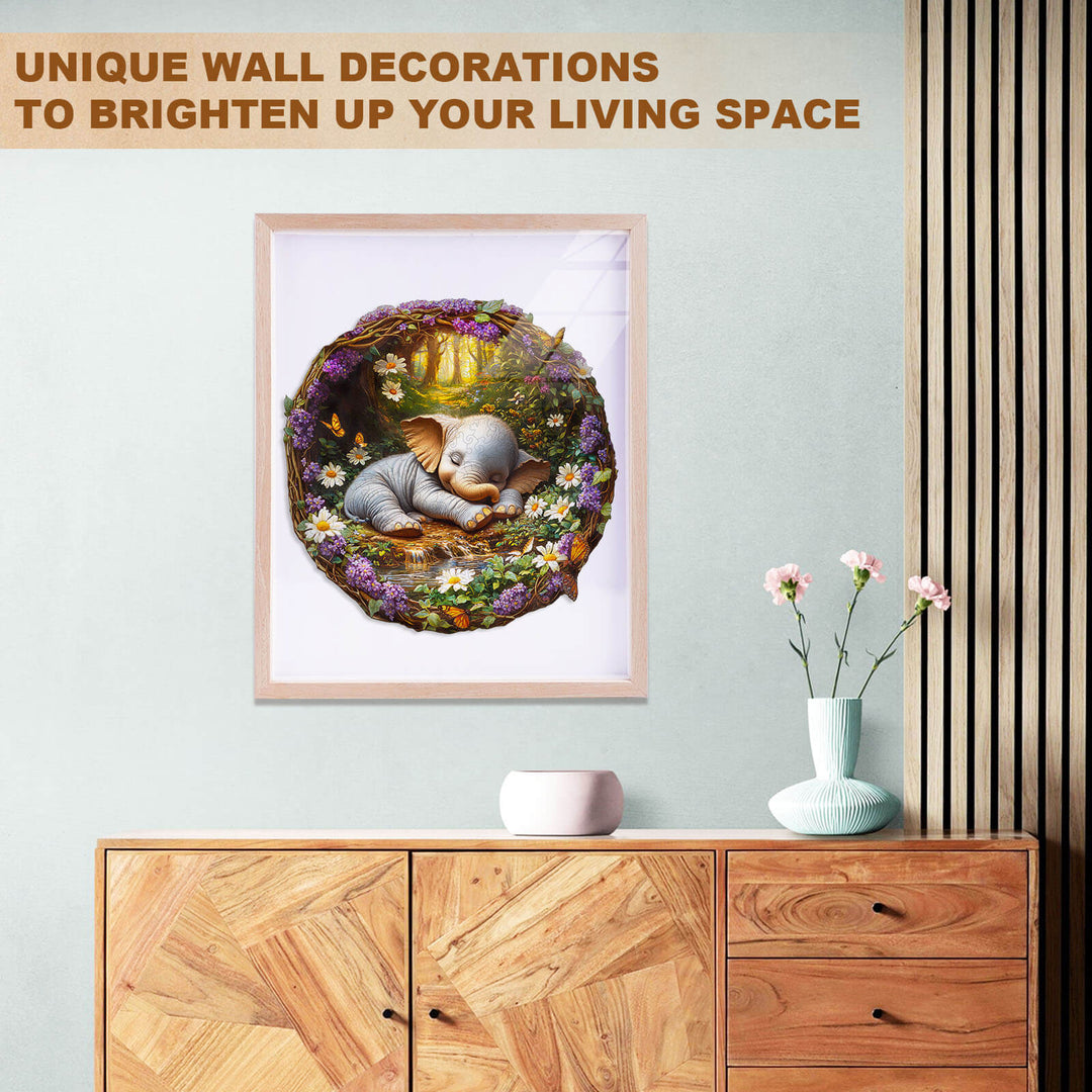 Dream Elephant Wooden Jigsaw Puzzle