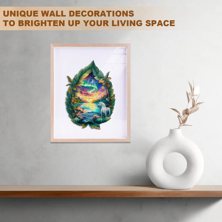 Aurora White Horse Wooden Jigsaw Puzzle