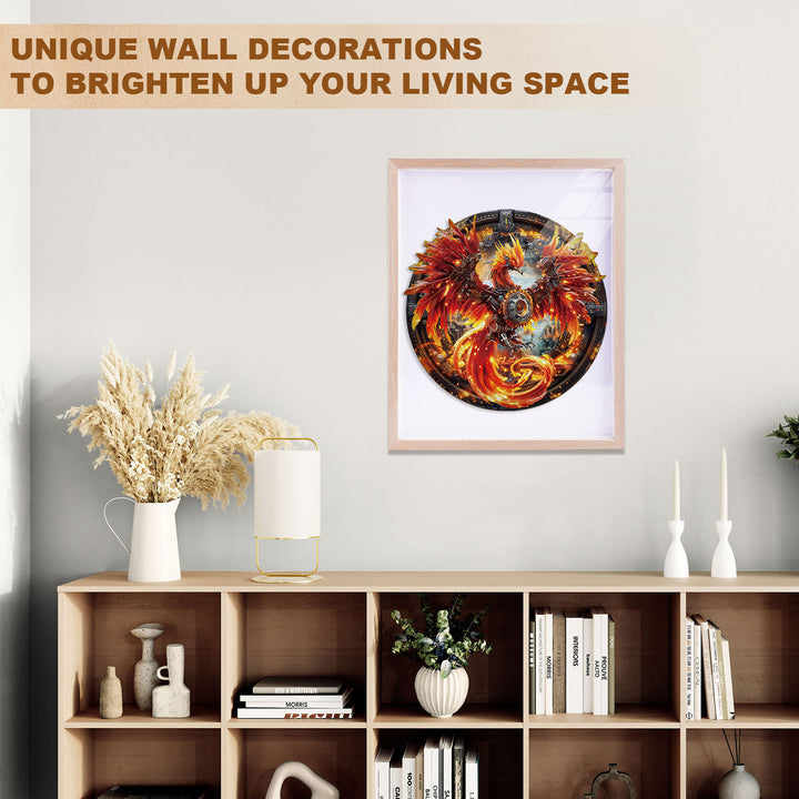 Mechanical Fire Phoenix Wooden Jigsaw Puzzle