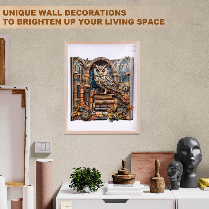 Bücherregal Eule Holz-Puzzle