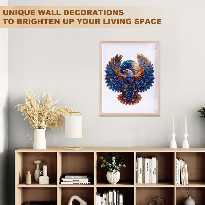 Patriot Eagle Wooden Jigsaw Puzzle