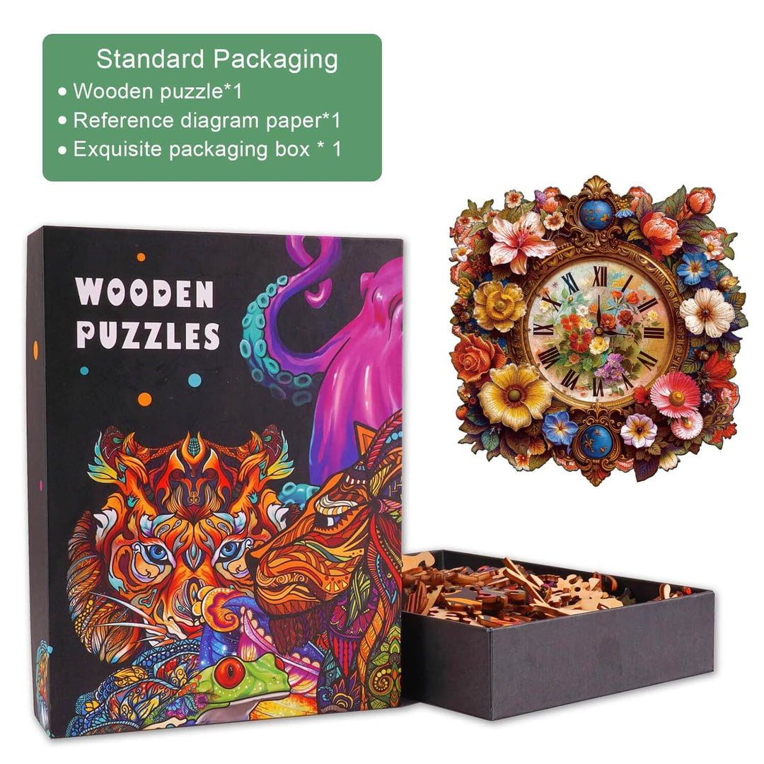 Floral Times  Wooden Jigsaw Puzzle