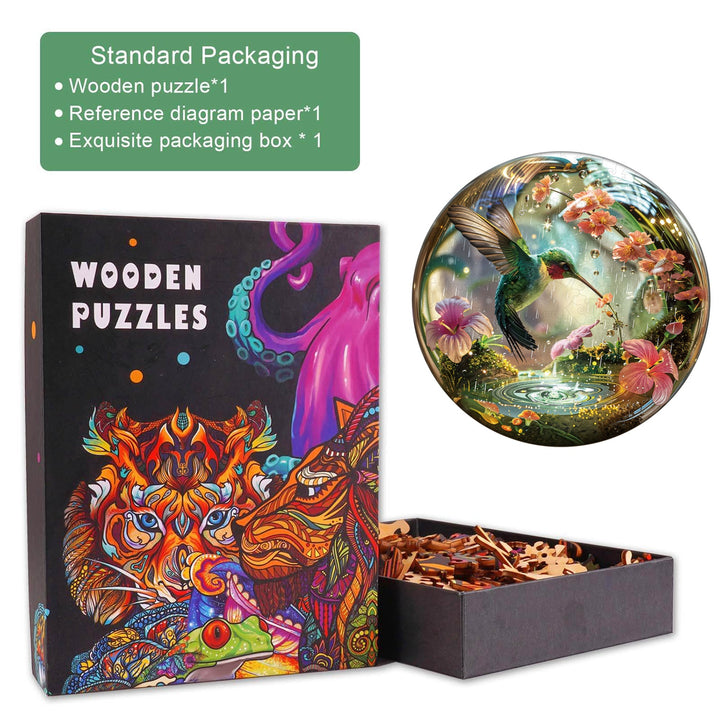 Hummy Raindrop Wooden Jigsaw Puzzle
