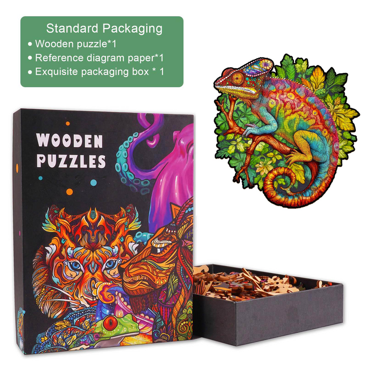 Chameleon Wooden Jigsaw Puzzle