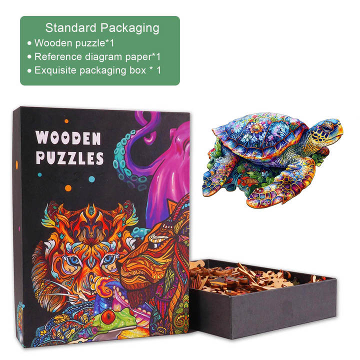 Unique Turtle Wooden Jigsaw Puzzle
