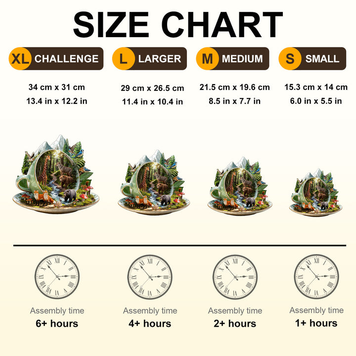 Teacup Forest Wooden Jigsaw Puzzle