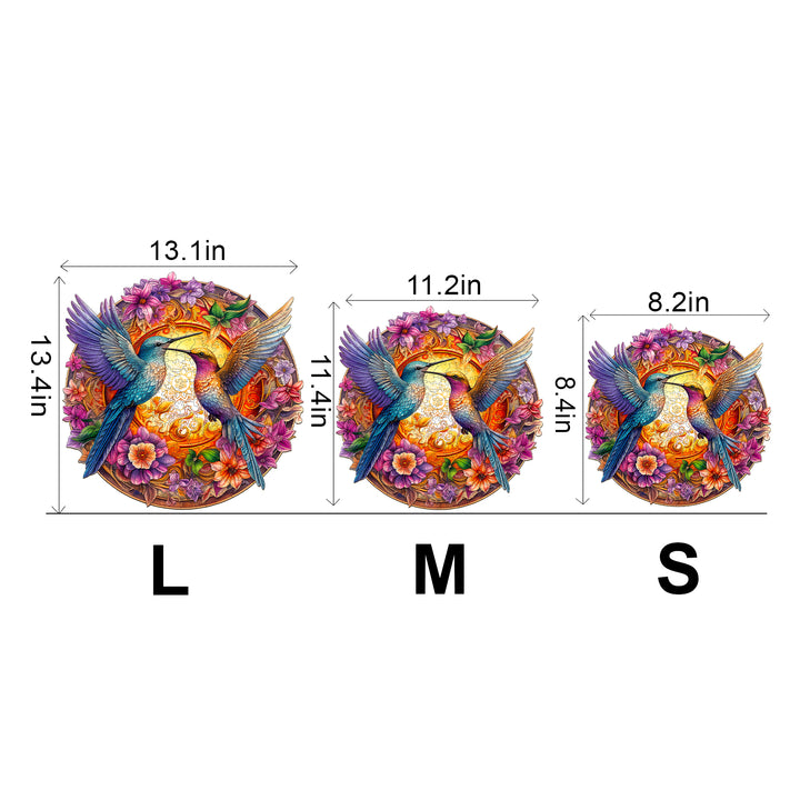 Hummingbirds Wooden Jigsaw Puzzle