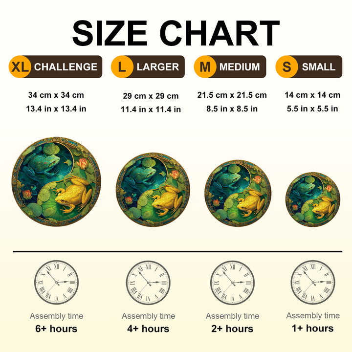 Balance Frogs Wooden Jigsaw Puzzle