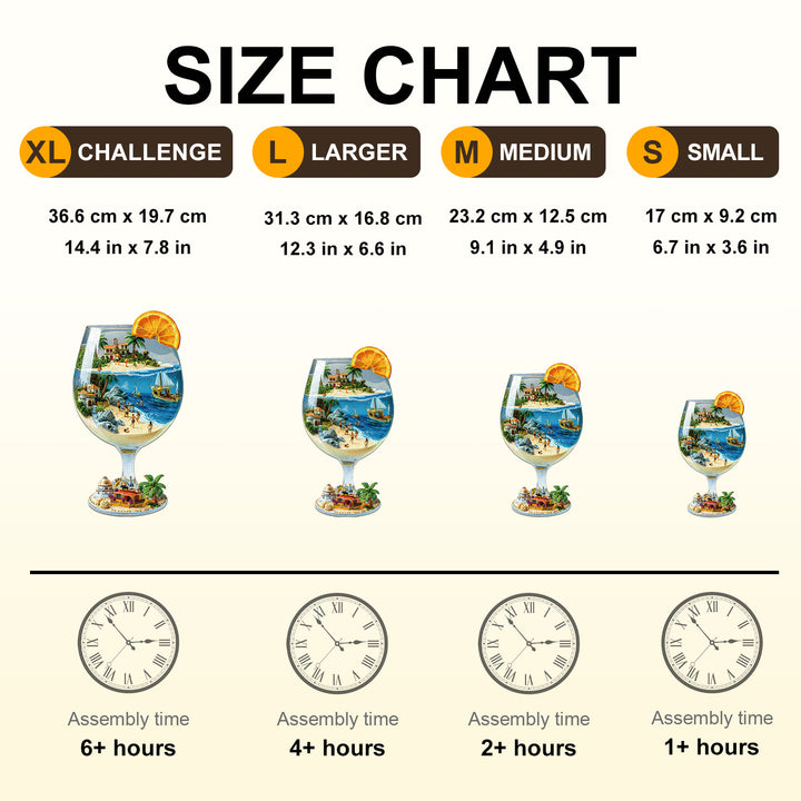 Blue Holiday Wooden Jigsaw Puzzle