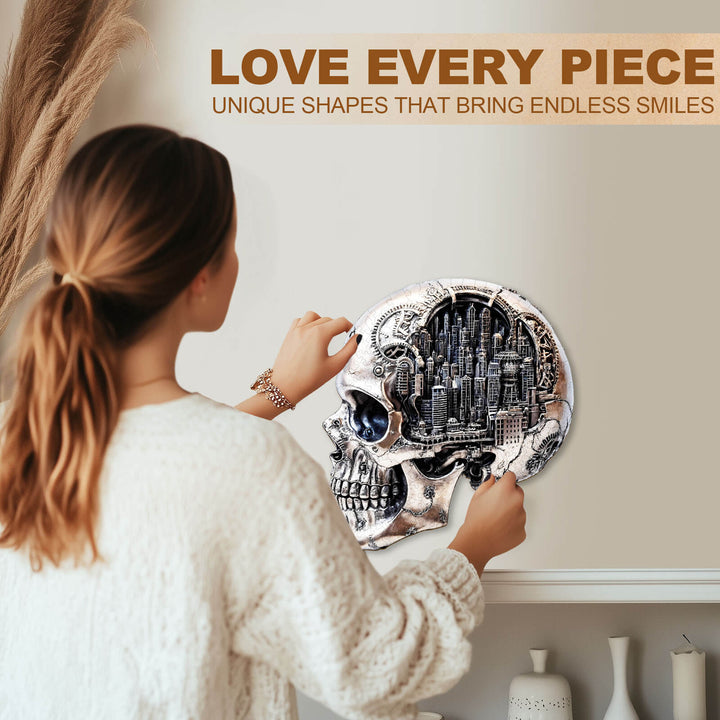 Skull City-2 Wooden Jigsaw Puzzle