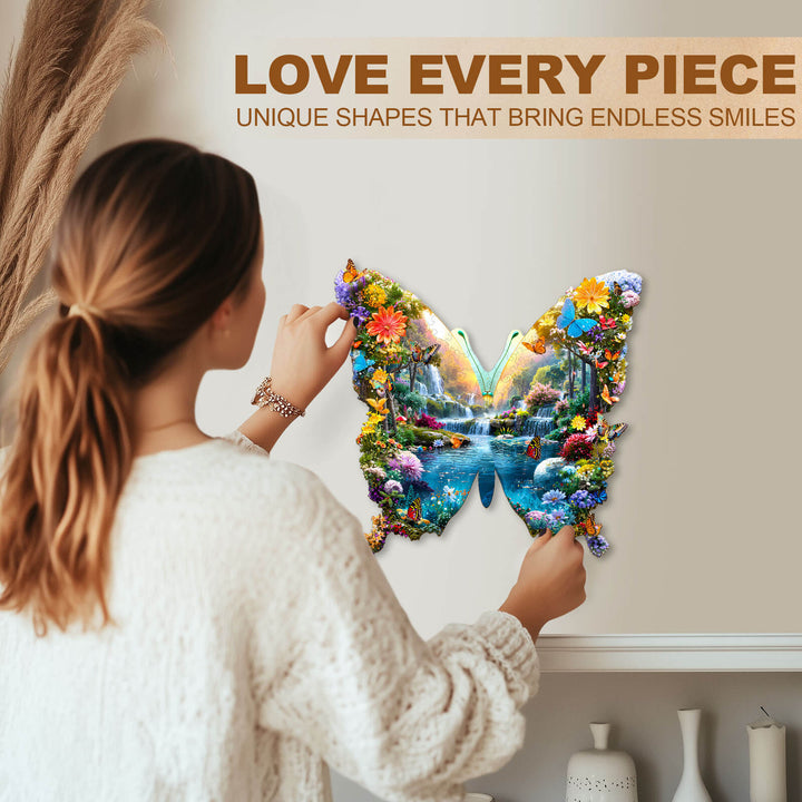 Spring Butterflies Wooden Jigsaw Puzzle