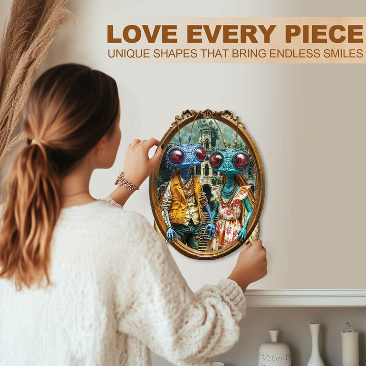 Insect Hippie Wooden Jigsaw Puzzle