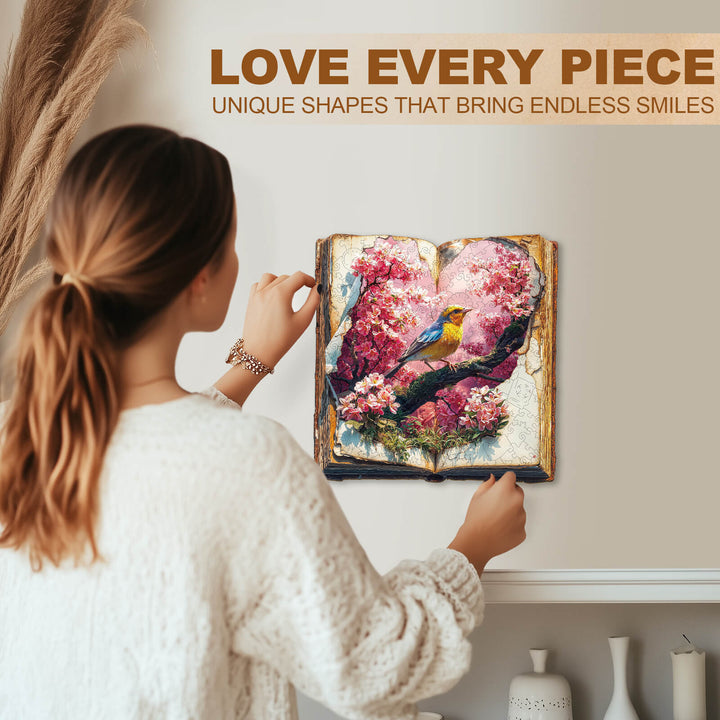 Petal Serenade Wooden Jigsaw Puzzle