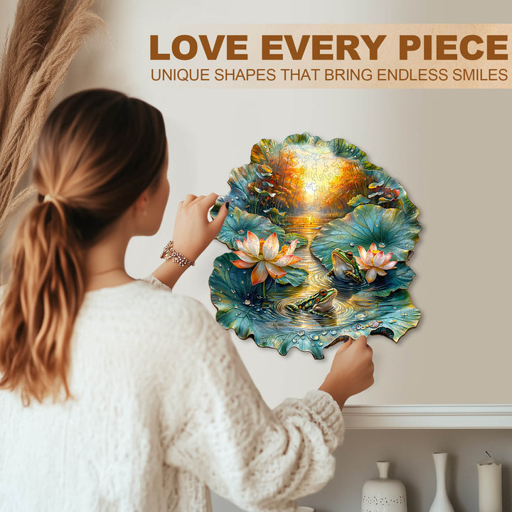 Lotus Serenade-1 Wooden Jigsaw Puzzle