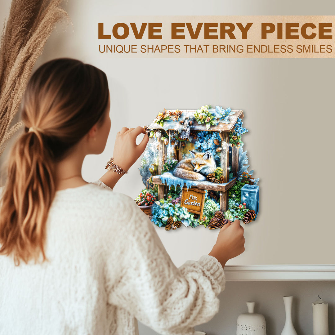 Fox Garden Wooden Jigsaw Puzzle