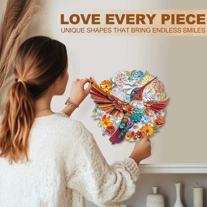 Puzzle en bois Colibri Confetti
