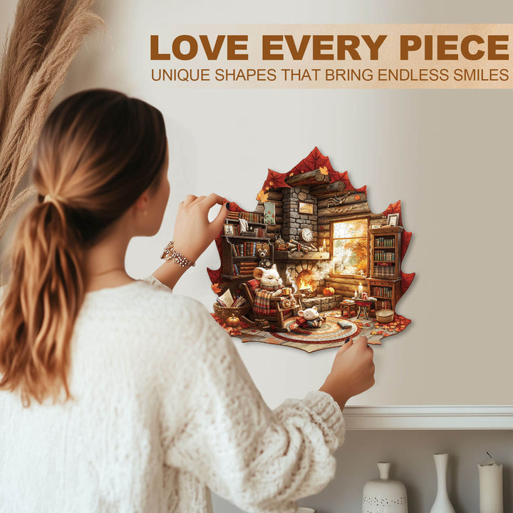 Maple Leaf Story Wooden Jigsaw Puzzle