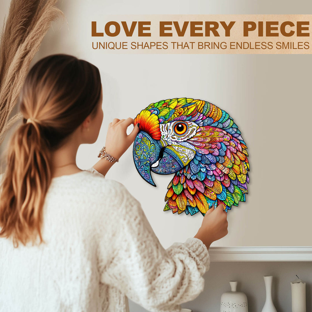 Colorful parrot Wooden Jigsaw Puzzle