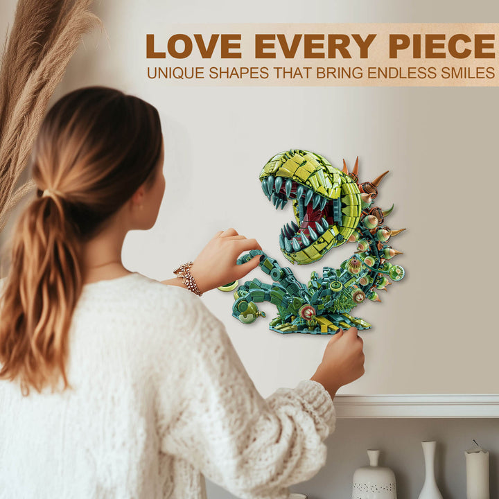 Building blocks Piranha Wooden Jigsaw Puzzle