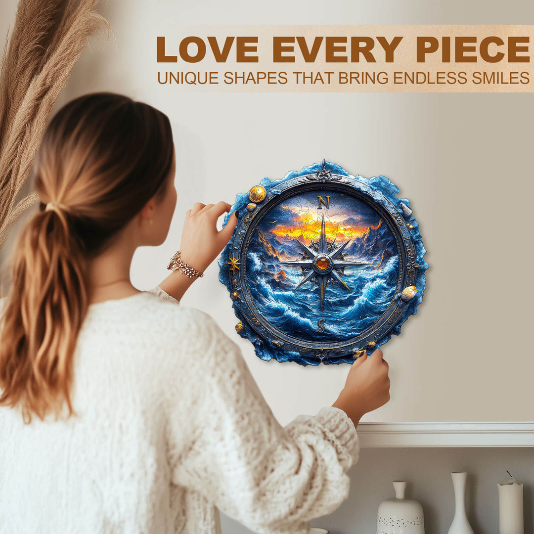 Compass Landschaft Holz-Puzzle